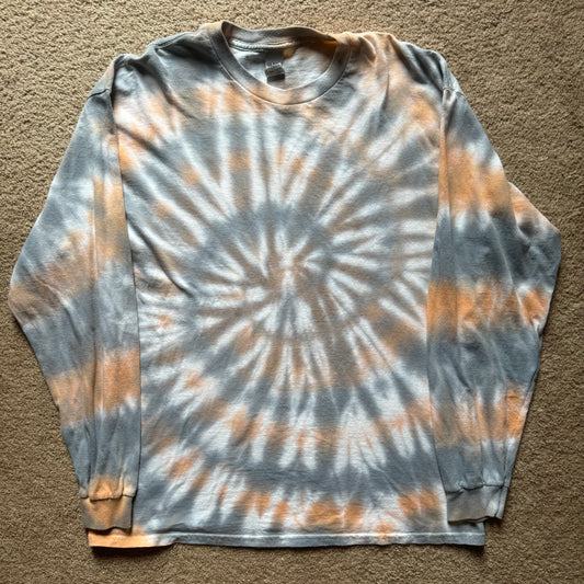 Orange and Grey Tie Dye