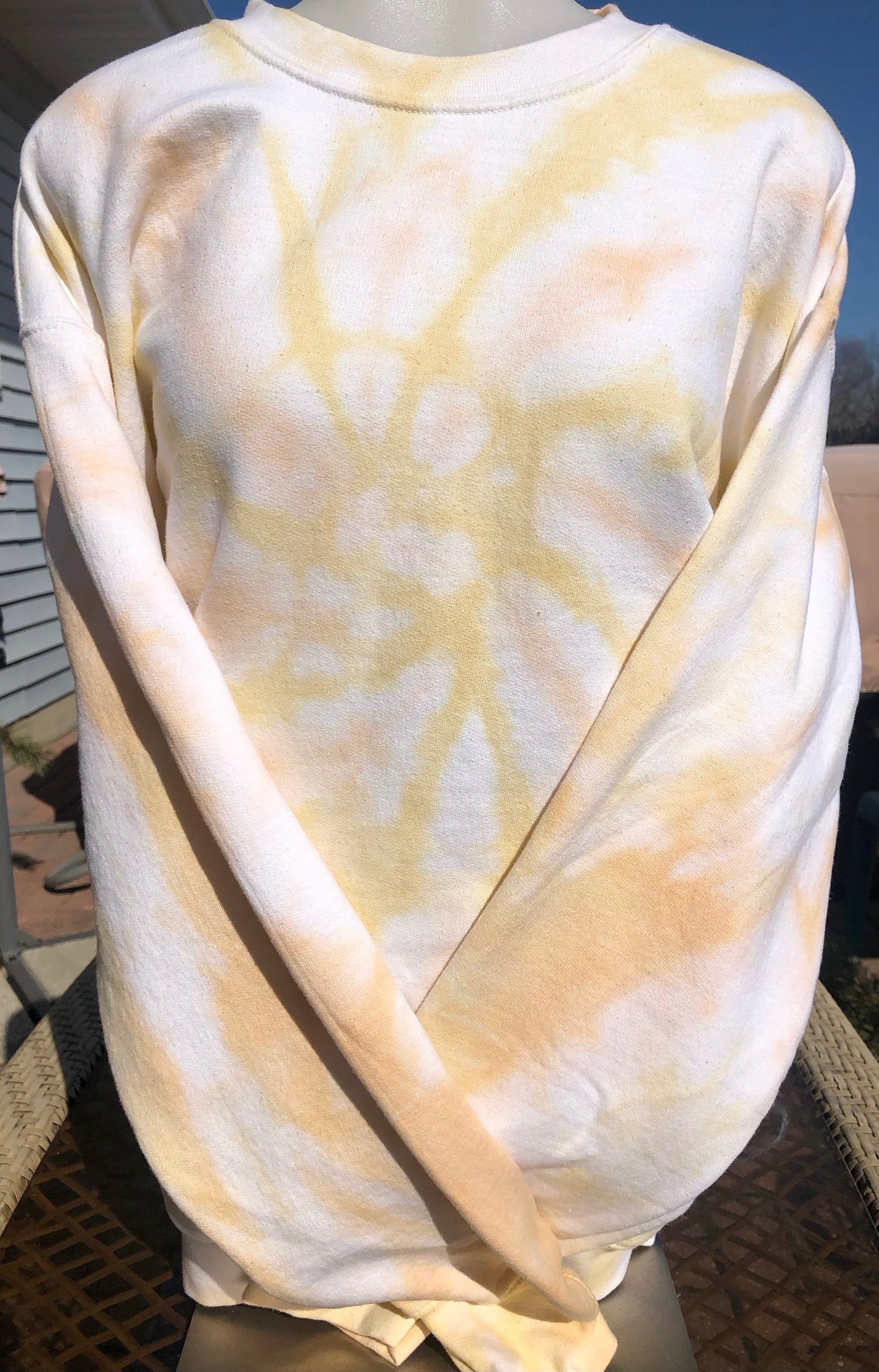 Orange and Yellow Tie Dye Sweatshirt