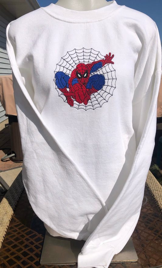 Spider Man Embroidered Sweatshirt